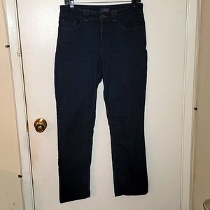 NYD Jeans straight leg Slimming dark wash stretch